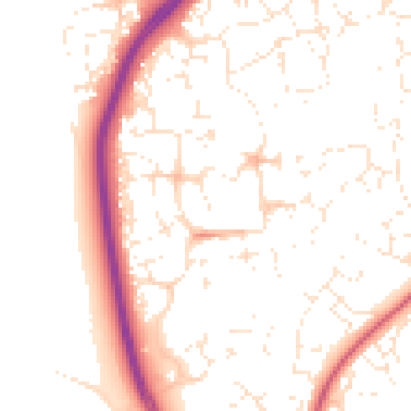 Daytime road noise heatmap for SN25 1UD