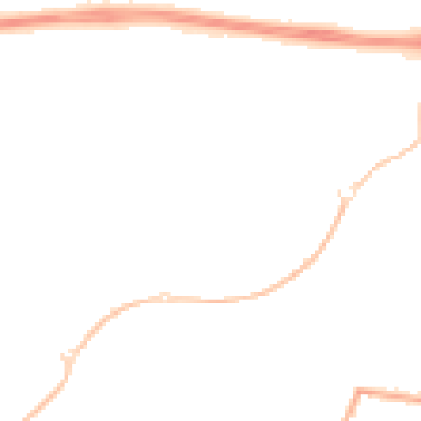 Night-time road noise heatmap for SN25 1UP
