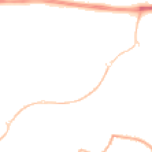 Night-time road noise heatmap for SN25 1UX