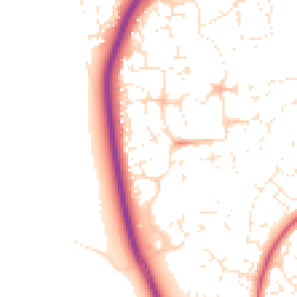 Daytime road noise heatmap for SN25 1WG