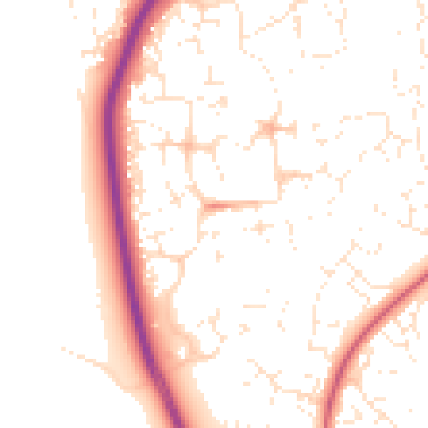 Daytime road noise heatmap for SN25 1WN