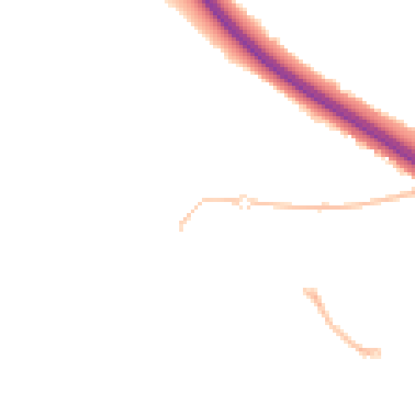 Night-time road noise heatmap for SN25 2DN
