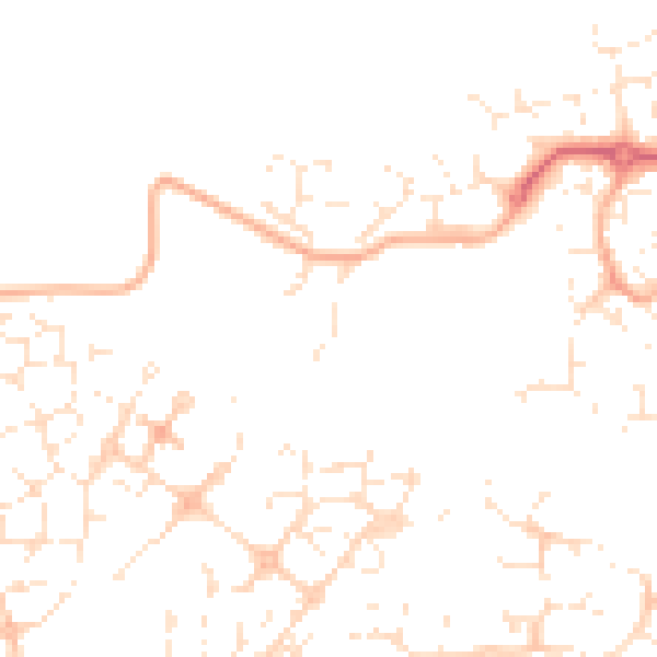 Daytime road noise heatmap for SN25 2EH
