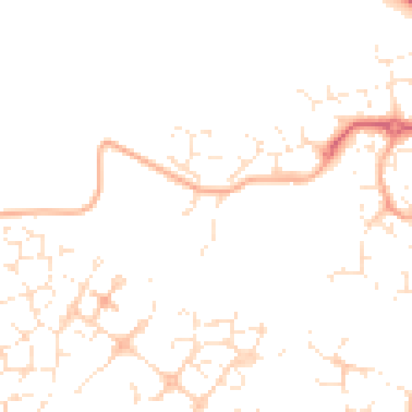 Daytime road noise heatmap for SN25 2EJ