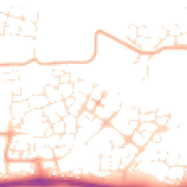 Daytime road noise heatmap for SN25 2GA