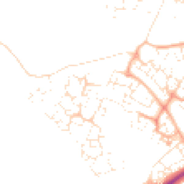 Daytime road noise heatmap for SN25 2JB