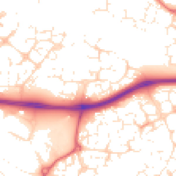 Daytime road noise heatmap for SN25 2NA