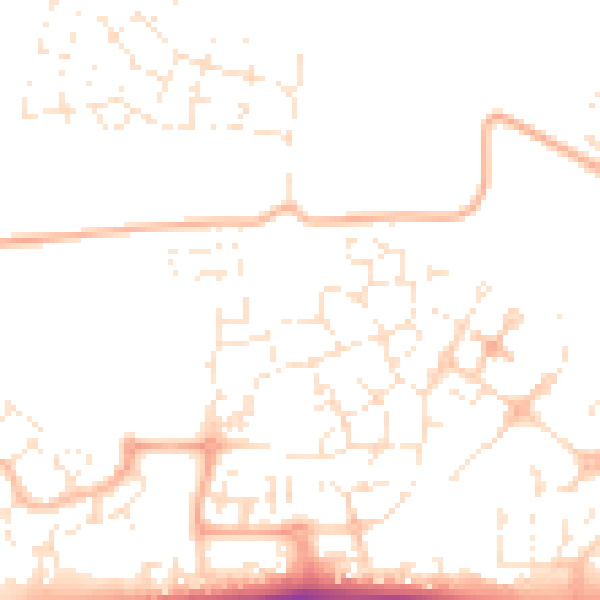 Daytime road noise heatmap for SN25 2PN