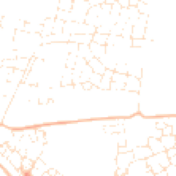 Daytime road noise heatmap for SN25 2QE