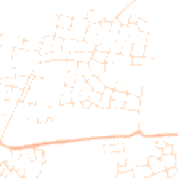 Daytime road noise heatmap for SN25 2QJ