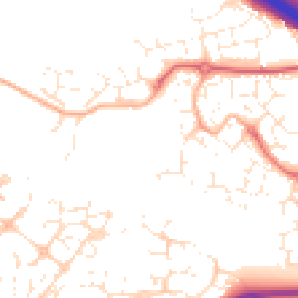 Daytime road noise heatmap for SN25 2QZ