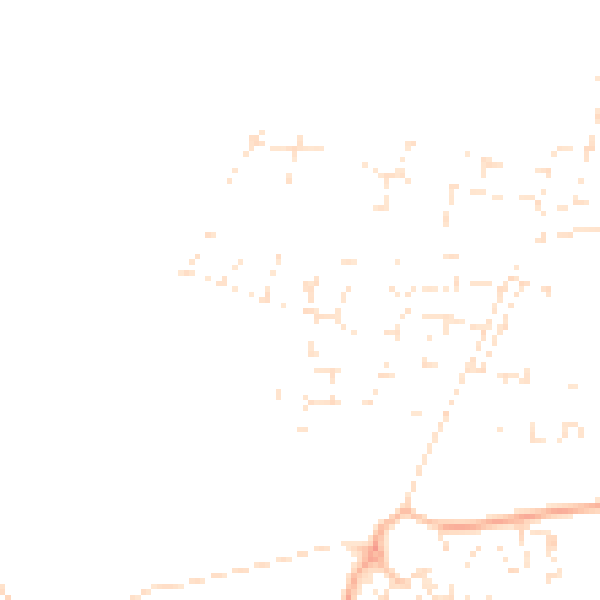 Daytime road noise heatmap for SN25 2RB