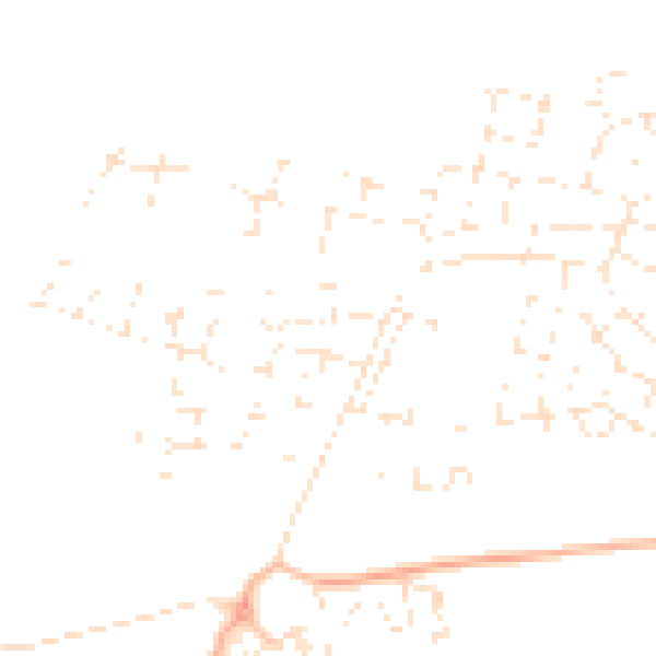 Daytime road noise heatmap for SN25 2RQ