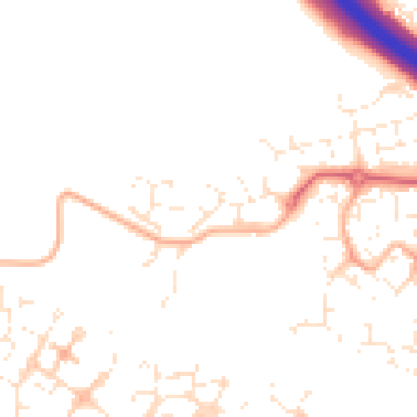 Daytime road noise heatmap for SN25 2SF