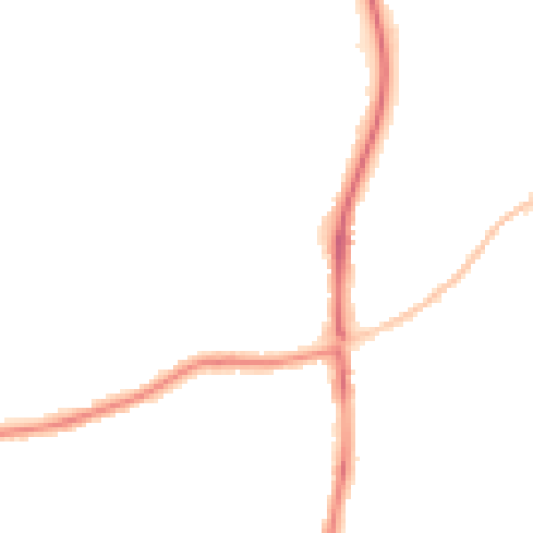 Night-time road noise heatmap for SN25 3AD