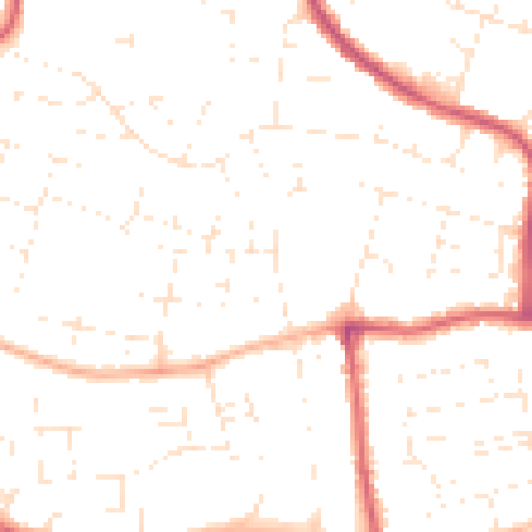 Daytime road noise heatmap for SN25 3DH