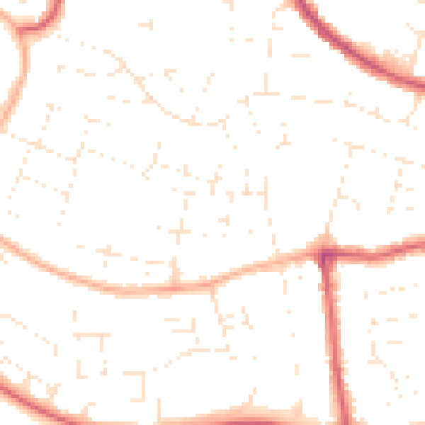 Daytime road noise heatmap for SN25 3DU