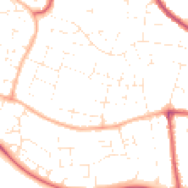 Daytime road noise heatmap for SN25 3DX
