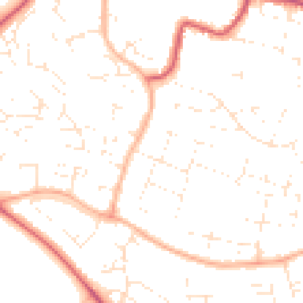 Daytime road noise heatmap for SN25 3ET
