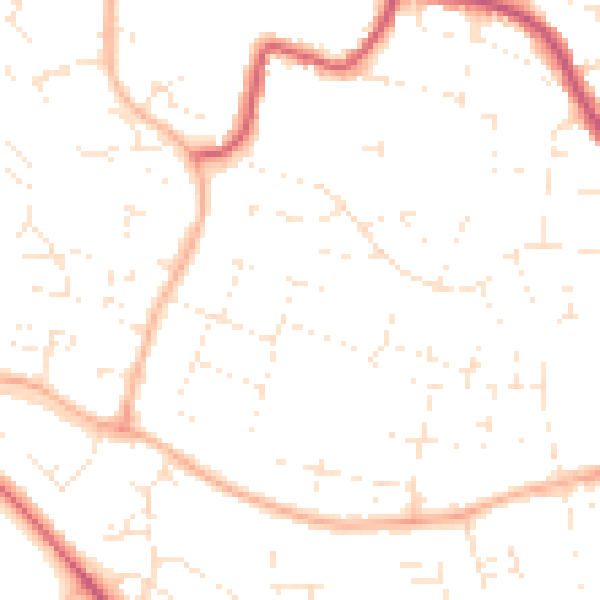 Daytime road noise heatmap for SN25 3HB