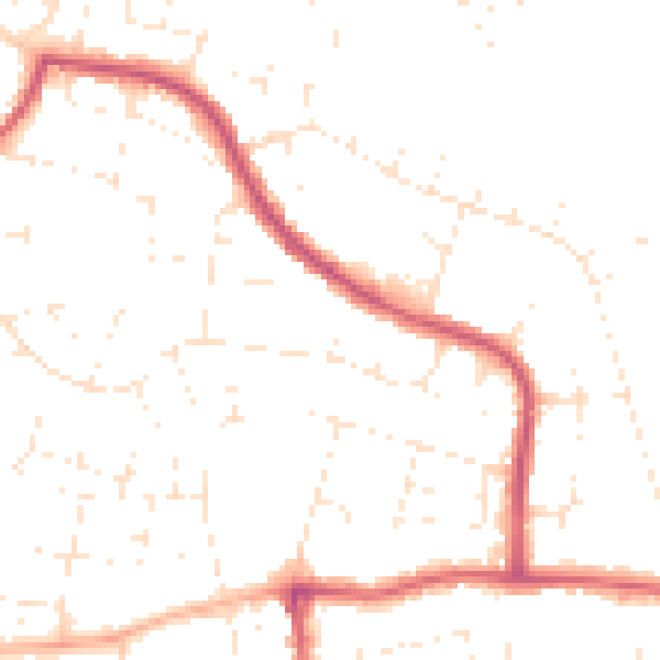Daytime road noise heatmap for SN25 3PJ
