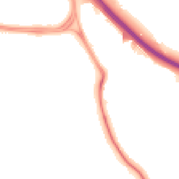 Night-time road noise heatmap for SN25 4AD
