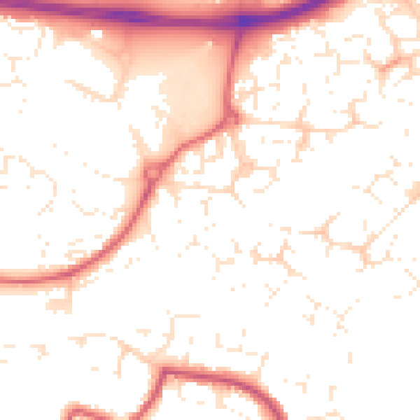 Daytime road noise heatmap for SN25 4FL