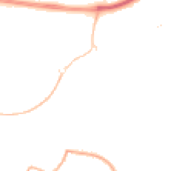 Night-time road noise heatmap for SN25 4FL