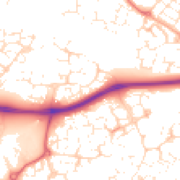 Daytime road noise heatmap for SN25 4FR