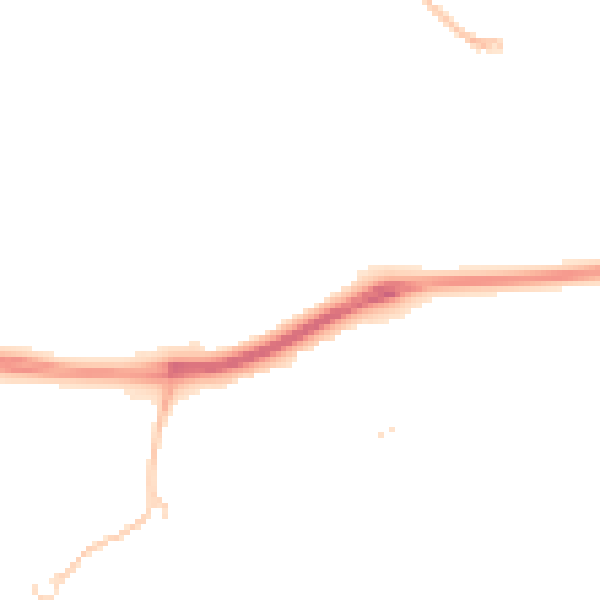 Night-time road noise heatmap for SN25 4FR