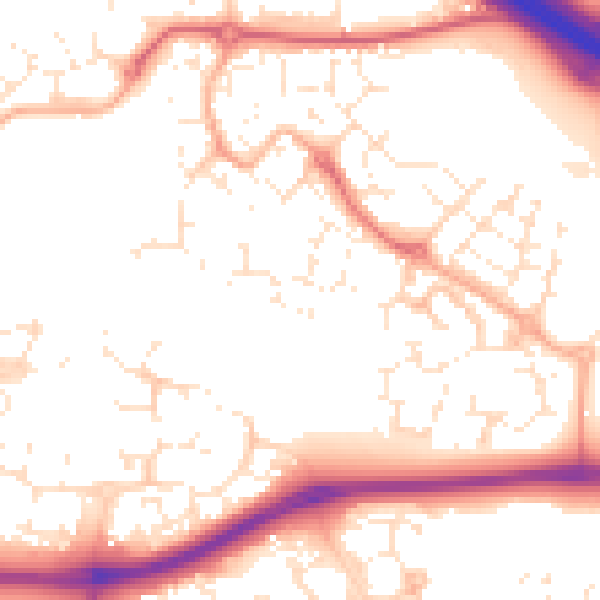 Daytime road noise heatmap for SN25 4GH