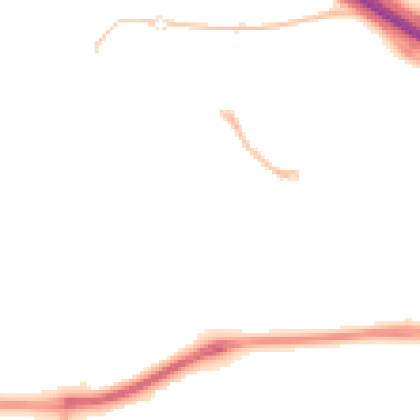 Night-time road noise heatmap for SN25 4GH