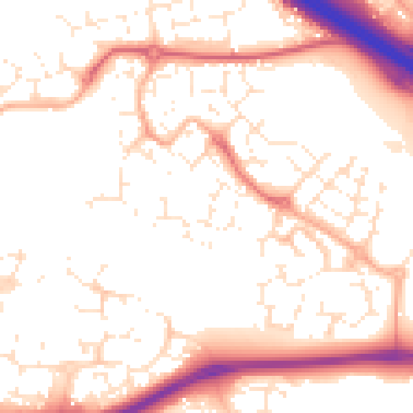 Daytime road noise heatmap for SN25 4GL