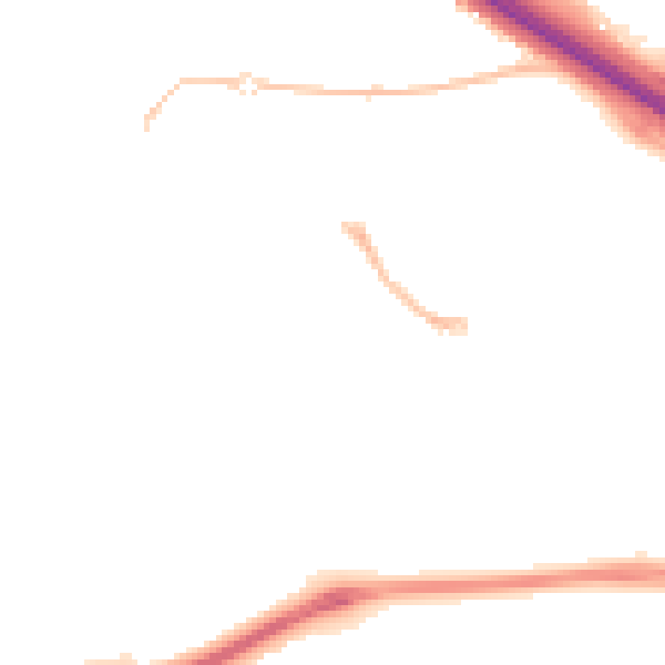 Night-time road noise heatmap for SN25 4GL