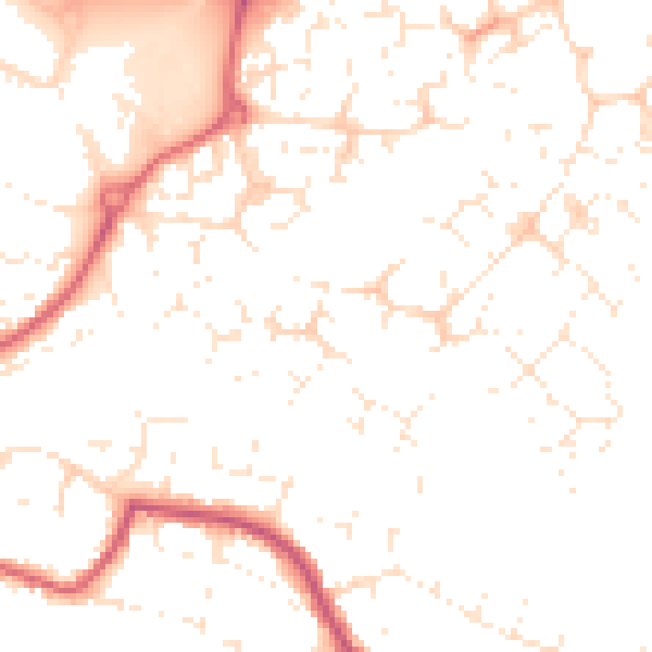 Daytime road noise heatmap for SN25 4TQ