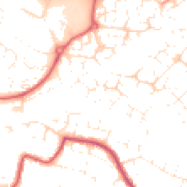 Daytime road noise heatmap for SN25 4TS