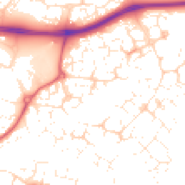 Daytime road noise heatmap for SN25 4TX