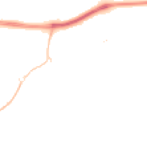 Night-time road noise heatmap for SN25 4TX
