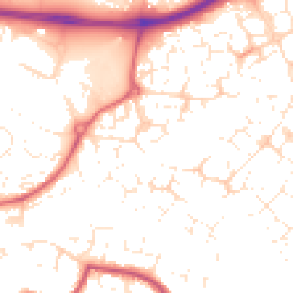 Daytime road noise heatmap for SN25 4UG