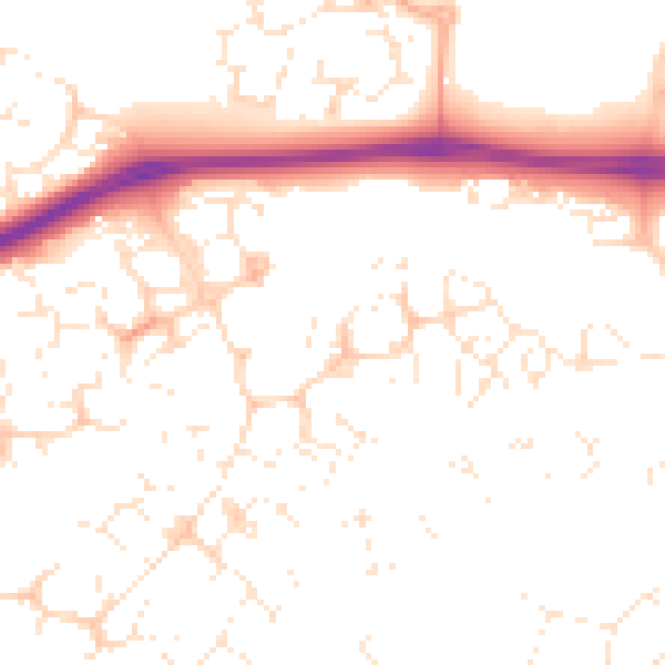 Daytime road noise heatmap for SN25 4XB