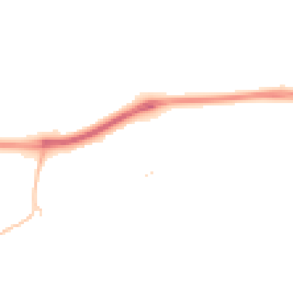 Night-time road noise heatmap for SN25 4XL