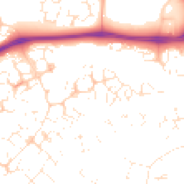 Daytime road noise heatmap for SN25 4XQ