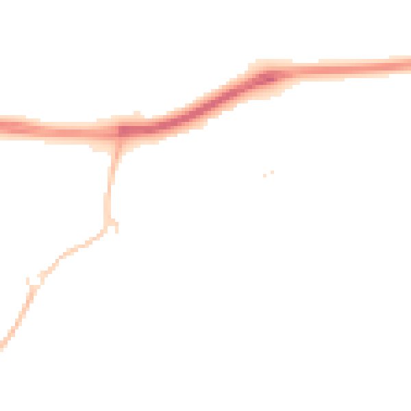 Night-time road noise heatmap for SN25 4XT