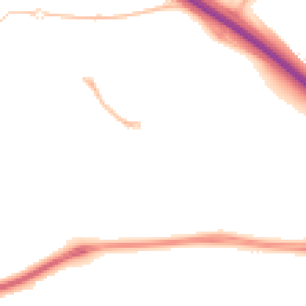 Night-time road noise heatmap for SN25 4YA