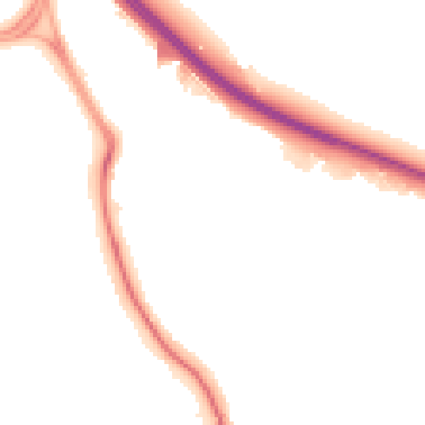 Night-time road noise heatmap for SN25 5AZ