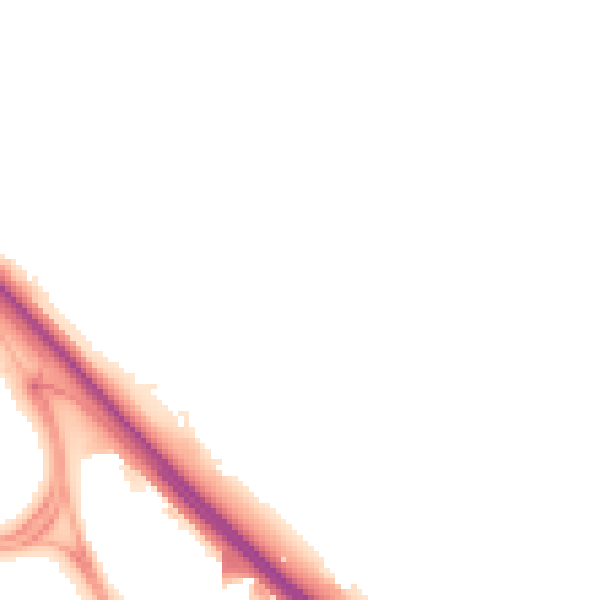 Night-time road noise heatmap for SN25 5DL