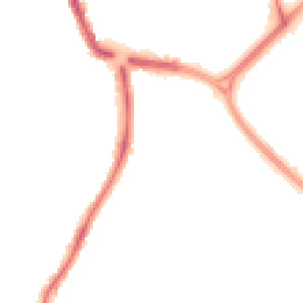 Night-time road noise heatmap for SN3 1AA