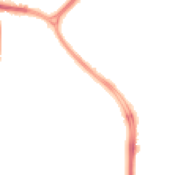 Night-time road noise heatmap for SN3 1AQ