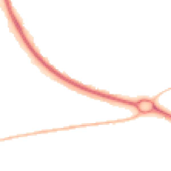 Night-time road noise heatmap for SN3 1AY