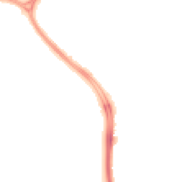 Night-time road noise heatmap for SN3 1BA
